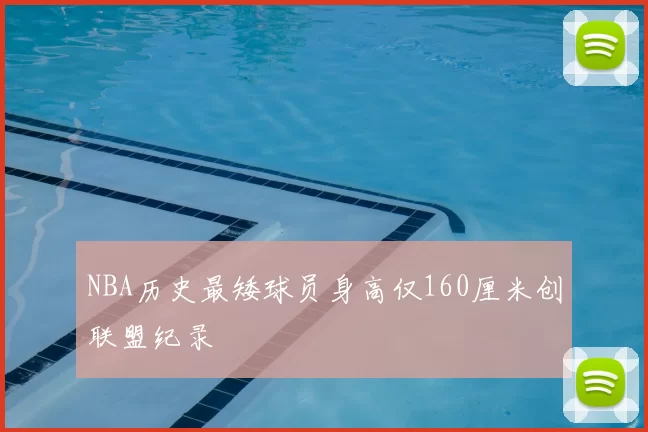 NBA历史最矮球员身高仅160厘米创联盟纪录