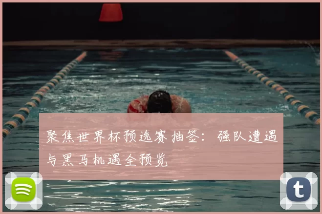 聚焦世界杯预选赛抽签:强队遭遇与黑马机遇全预览